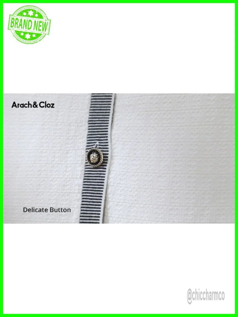 100% Cotton Crewneck Button Front Sweater Vest, Sleeveless
